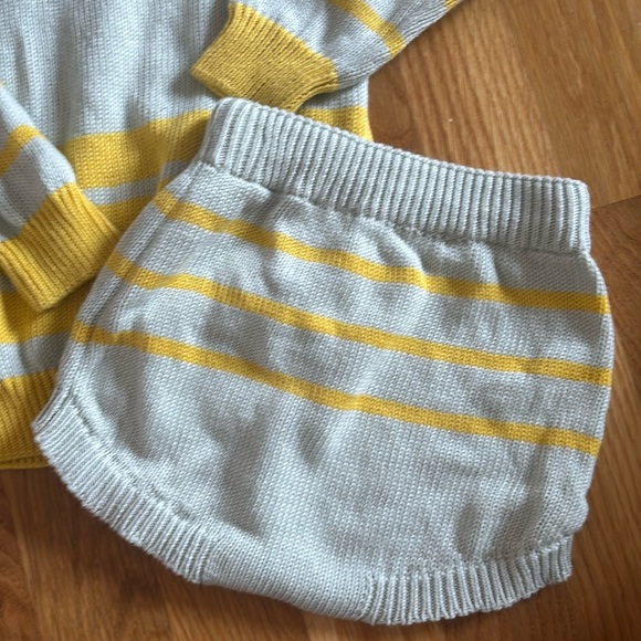 Fin & Vince Harbor Sweater Set - Seafoam/Mango 12-18m - Picture 8 of 9